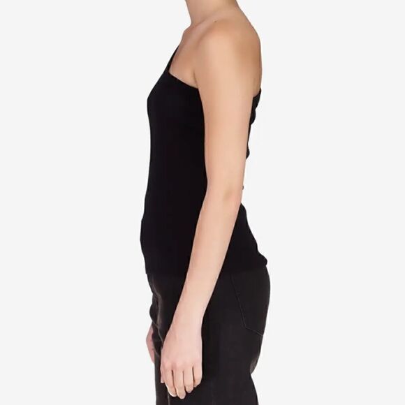 Sanctuary Ribbed Mock Neck Cut Out Shoulder Sweater pullover  Black XS - Picture 5 of 10